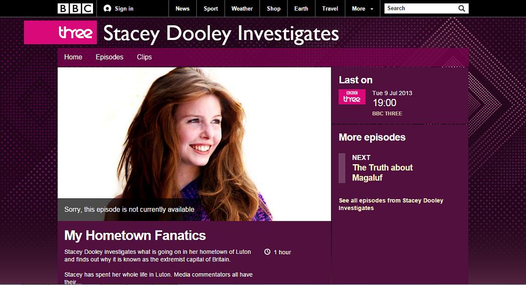 My Home Town Fanatics: Stacey Dooley Investigates0